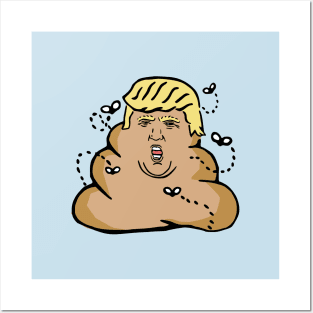 poop donald trump Posters and Art